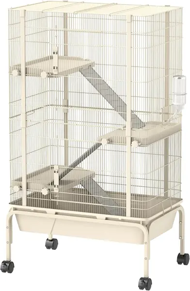 Freigehege Kleintiergehege mit 3 Rampen 69 x 44 x 120 cm