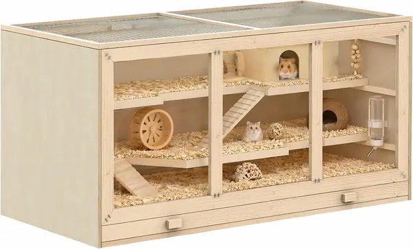Hamsterkäfig Nagerkäfig Kleintierstall aus Holz