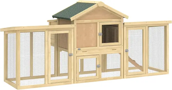 Hühnerstall Hühnerhaus 204x85x93 cm
