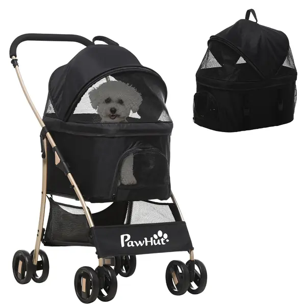 Hundewagen – 2 in 1 Hundetrolley, Tragetasche