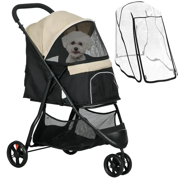 Hundewagen 2 in 1 klappbar für Hunde & Katzen bis 10 kg