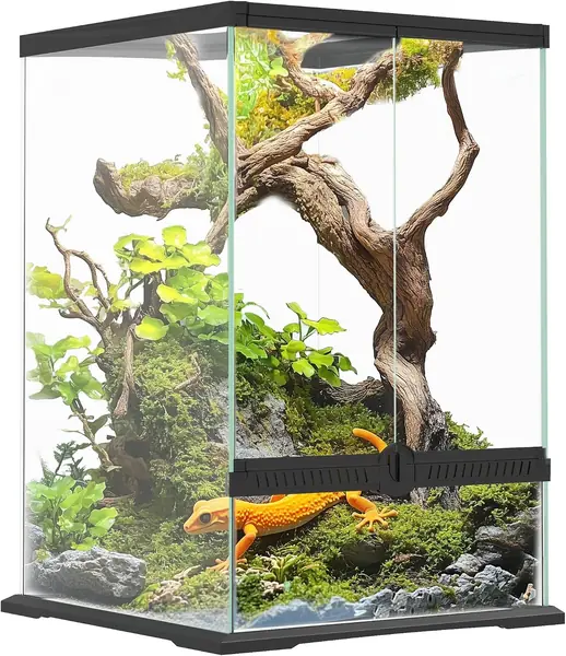 Terrarium aus Glas – für Reptilien, mit Belüftung