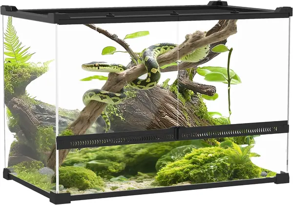 Terrarium für Reptilien für Amphibien 48L 50 x 30 x 35 cm