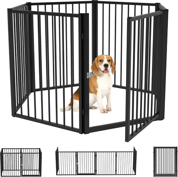 Welpenlaufstall Welpenauslauf 6-TLG für Mittelgroße Hunde
